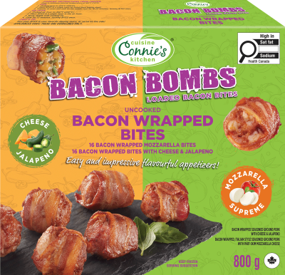 Bacon Bombs Bacon Wrapped Bites packaging